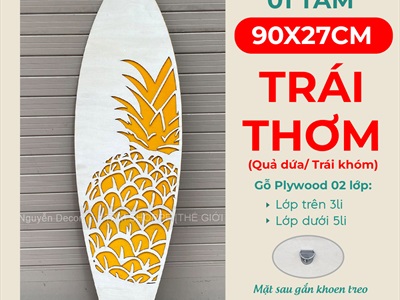 Ván lướt sóng decor Summer cao 90cm [Gỗ dày - chuẩn đẹp] VLS-11